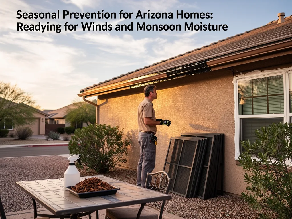Seasonal Prevention for Arizona Homes: Readying for Dry Winds and Monsoon Moisture