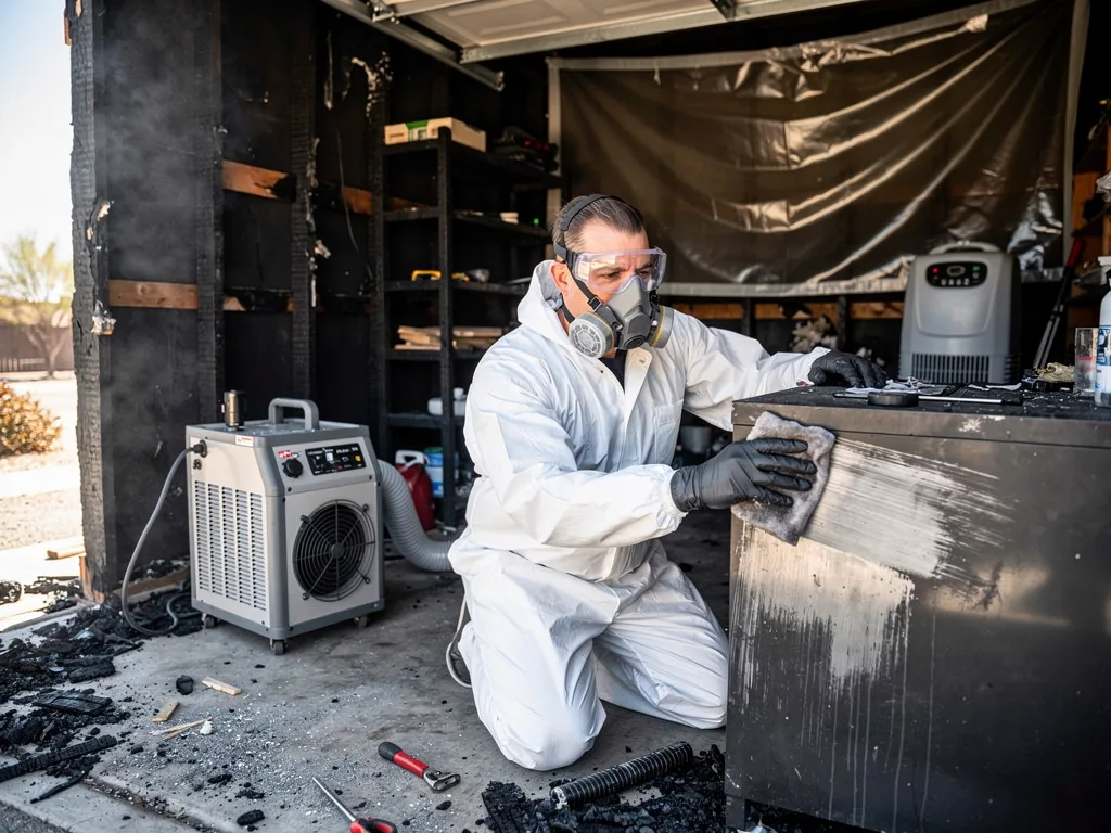 Garage Fire Cleanup