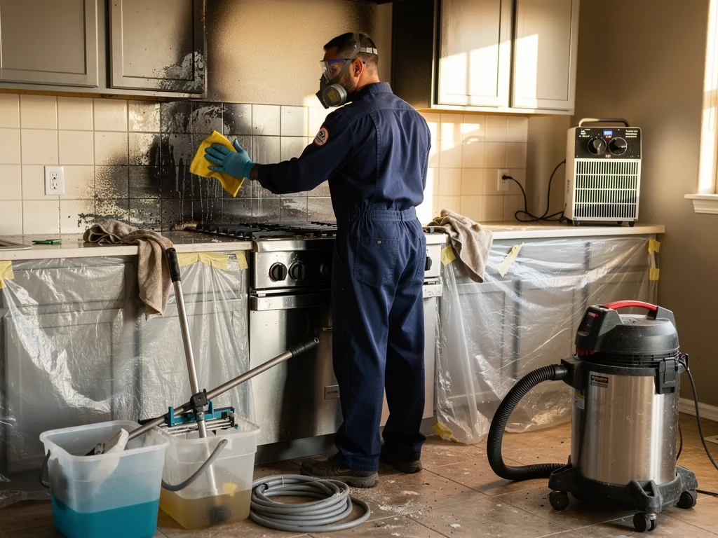 Kitchen Fire Cleanup